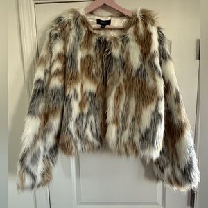 Forever 21 Multicolor Faux Fur Teddy Jacket